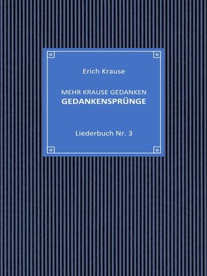 cover image of Mehr krause Gedanken--Gedankensprünge